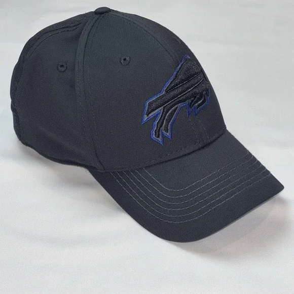 Black & Blue Buffalo Bills Hat Fitted Medium Large - Picture 6 of 8